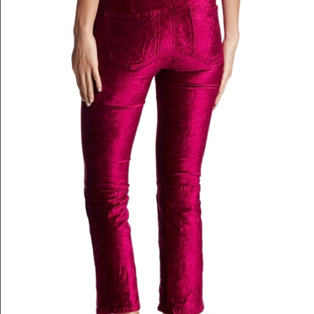 Free People Velvet Cropped Pants NWT